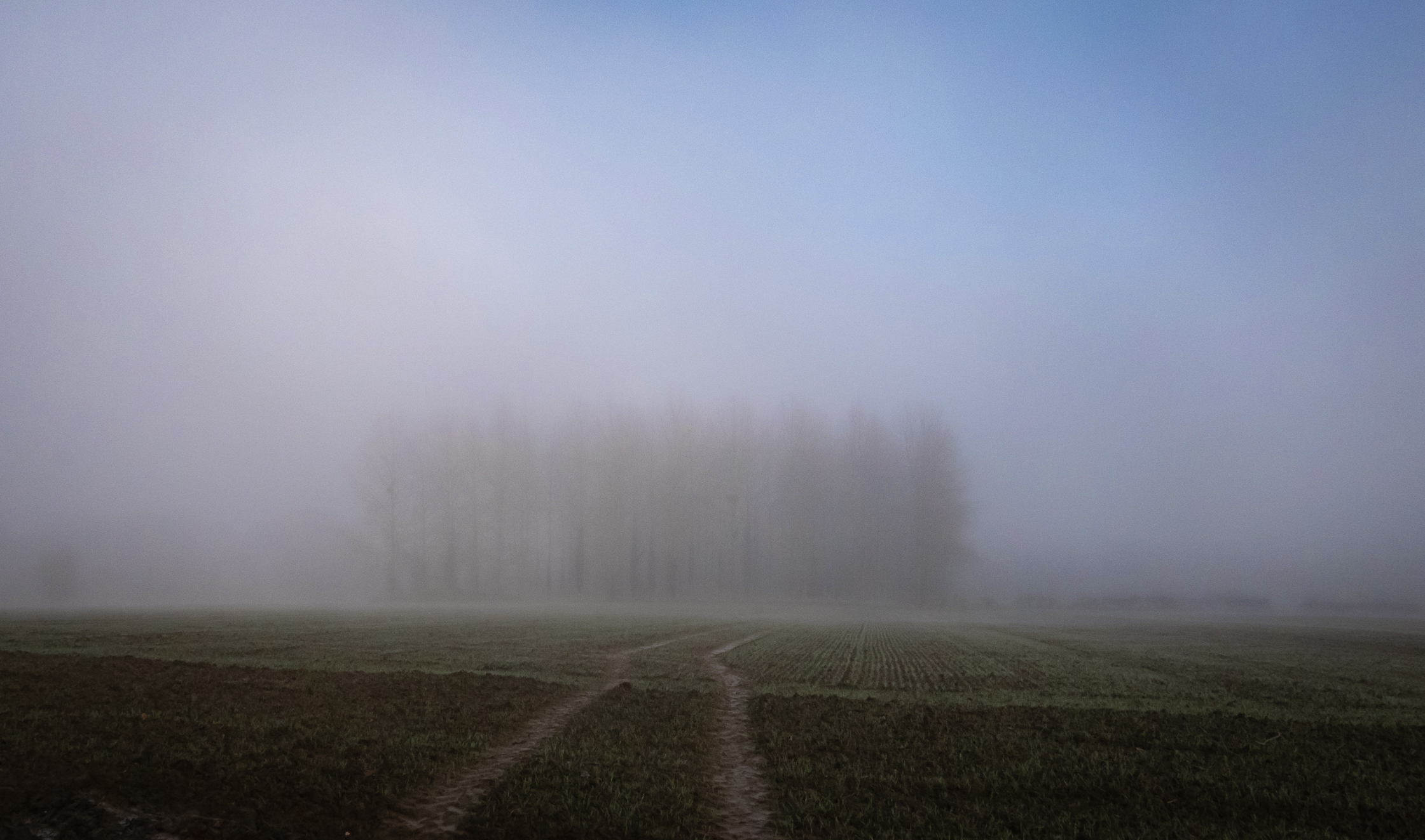 Jenlain sous la brume